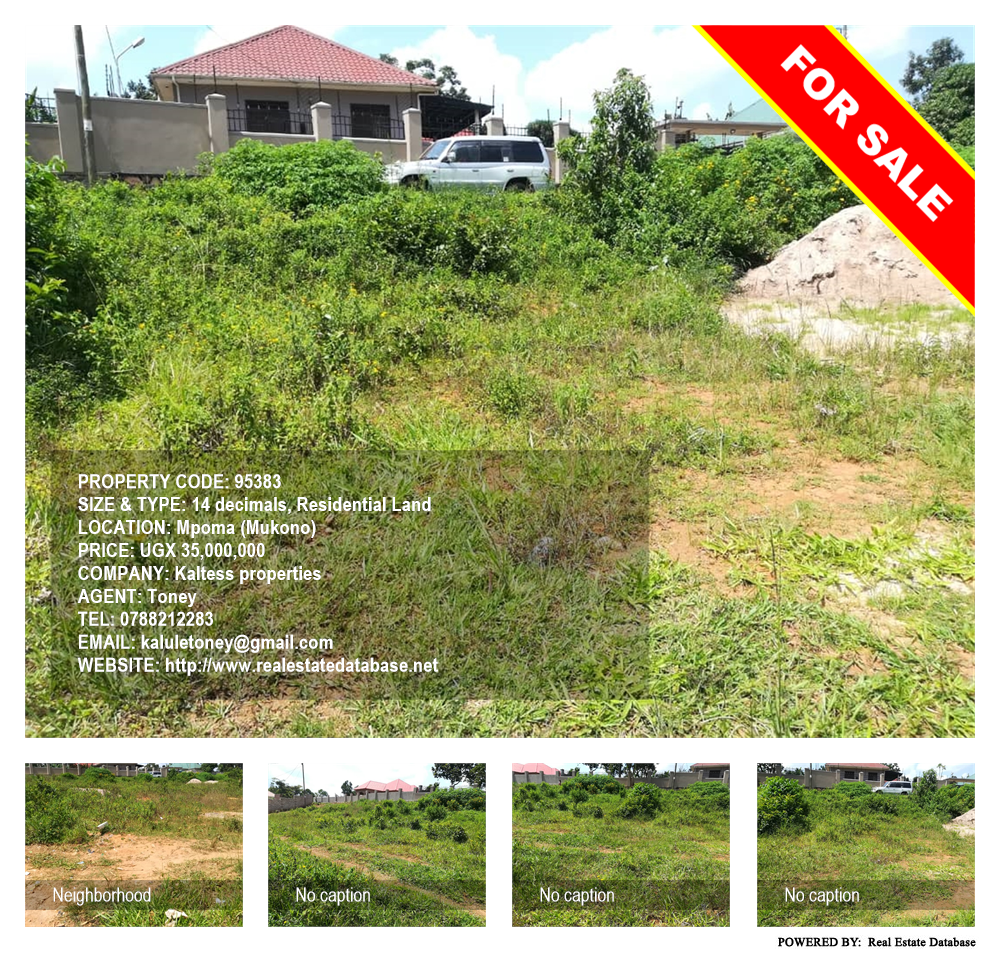 Residential Land  for sale in Mpoma Mukono Uganda, code: 95383