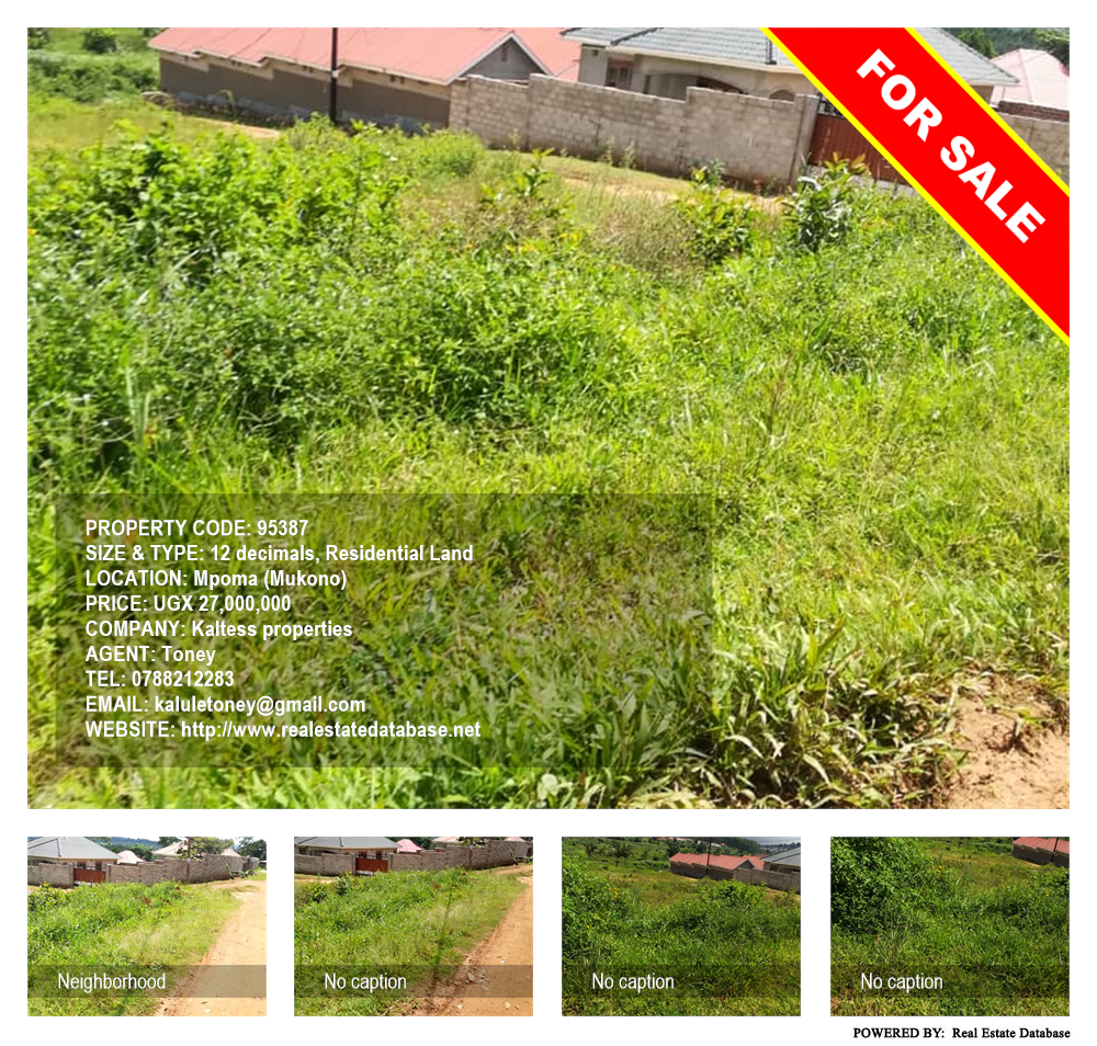 Residential Land  for sale in Mpoma Mukono Uganda, code: 95387