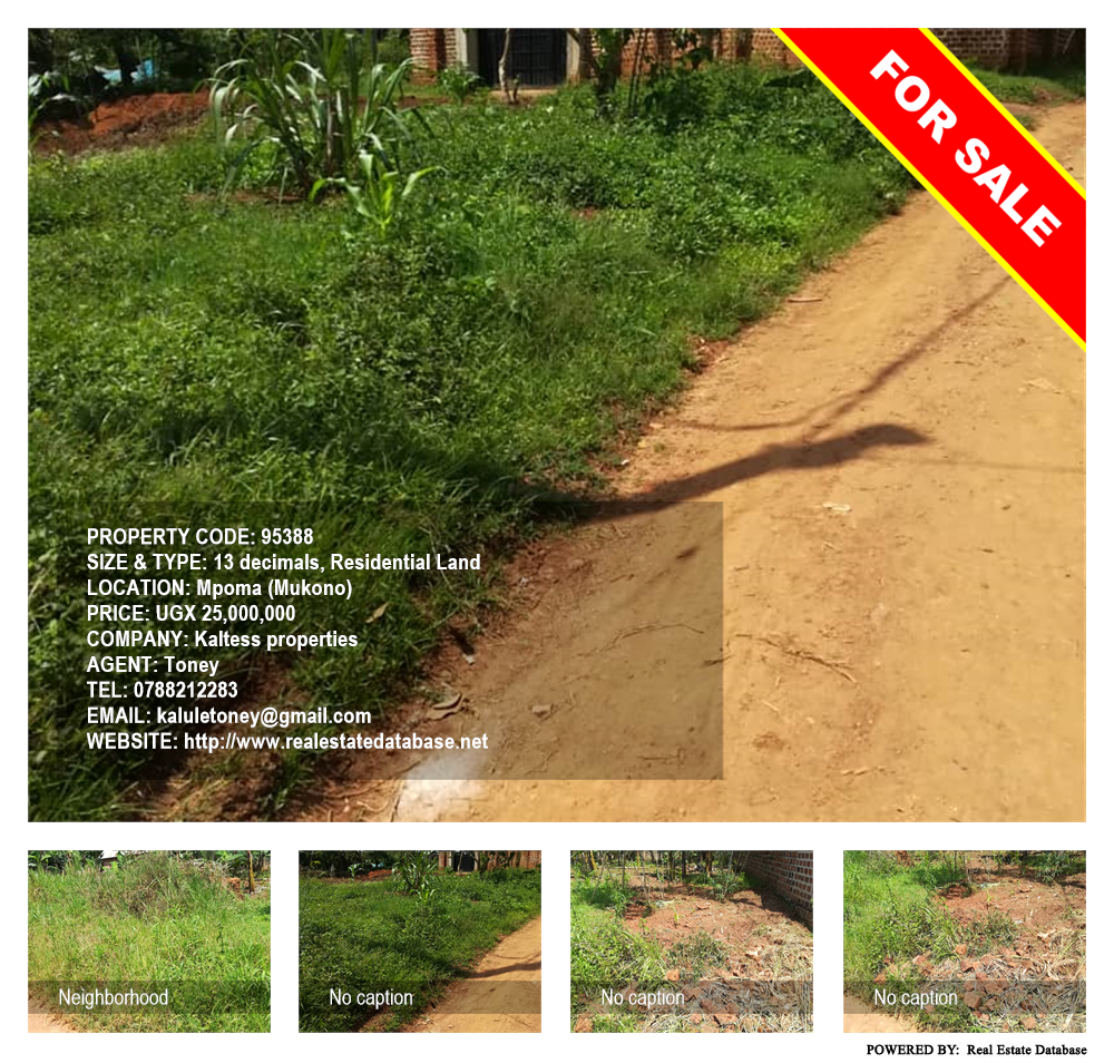 Residential Land  for sale in Mpoma Mukono Uganda, code: 95388