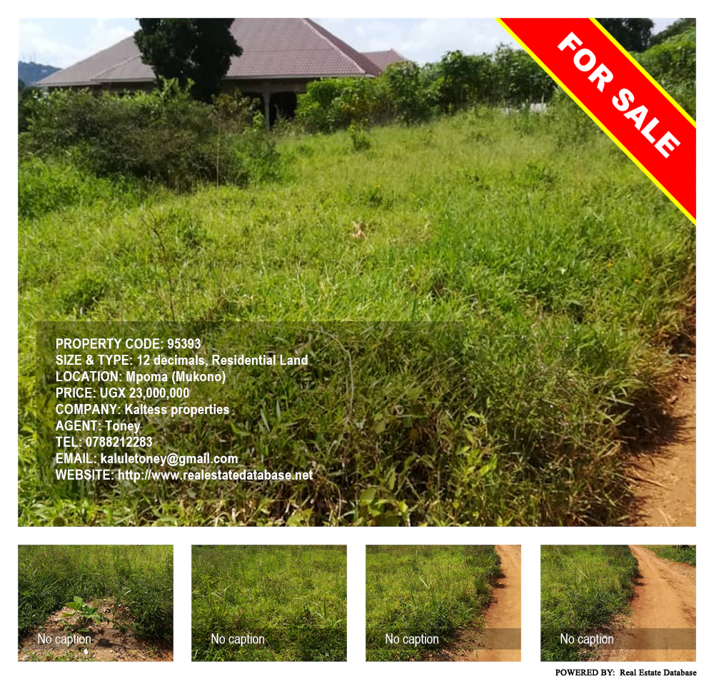 Residential Land  for sale in Mpoma Mukono Uganda, code: 95393
