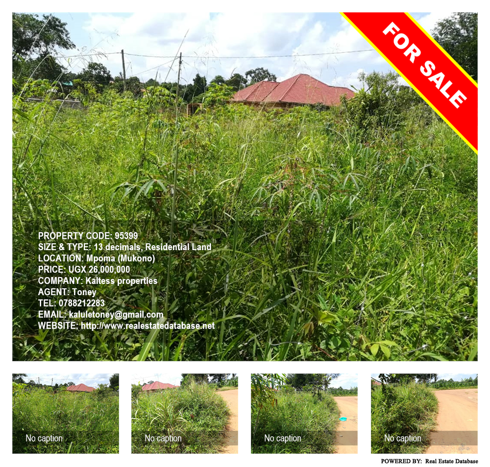 Residential Land  for sale in Mpoma Mukono Uganda, code: 95399