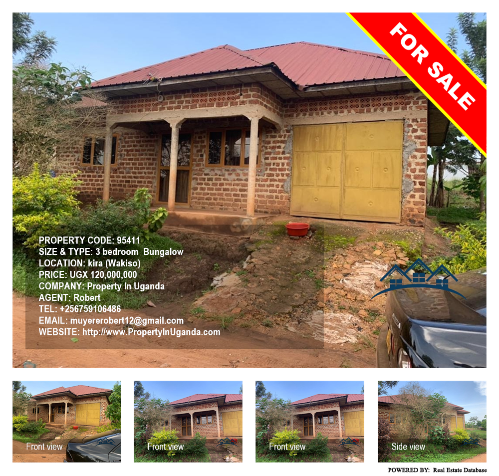 3 bedroom Bungalow  for sale in Kira Wakiso Uganda, code: 95411
