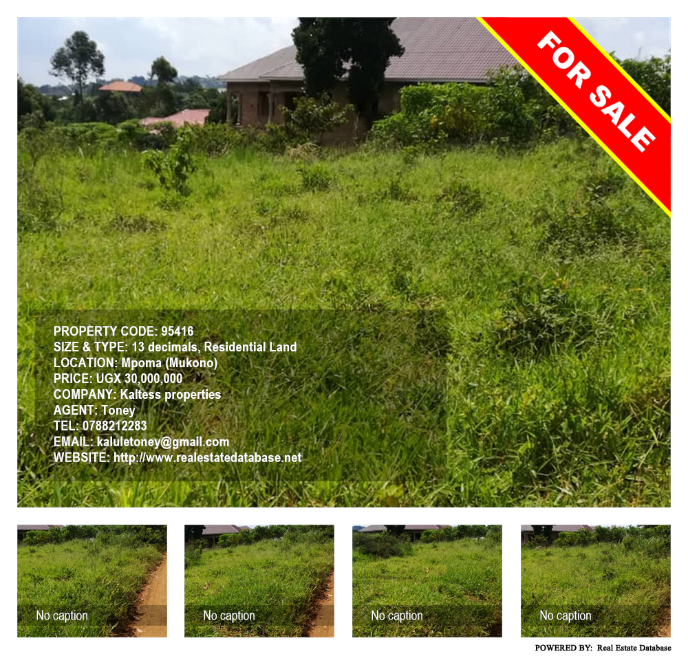 Residential Land  for sale in Mpoma Mukono Uganda, code: 95416