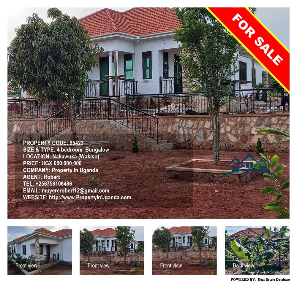 4 bedroom Bungalow  for sale in Nakawuka Wakiso Uganda, code: 95423