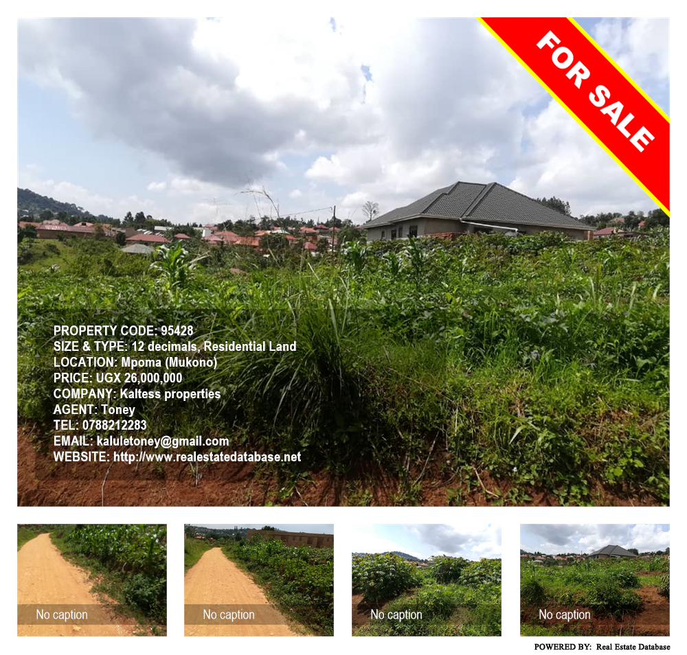 Residential Land  for sale in Mpoma Mukono Uganda, code: 95428