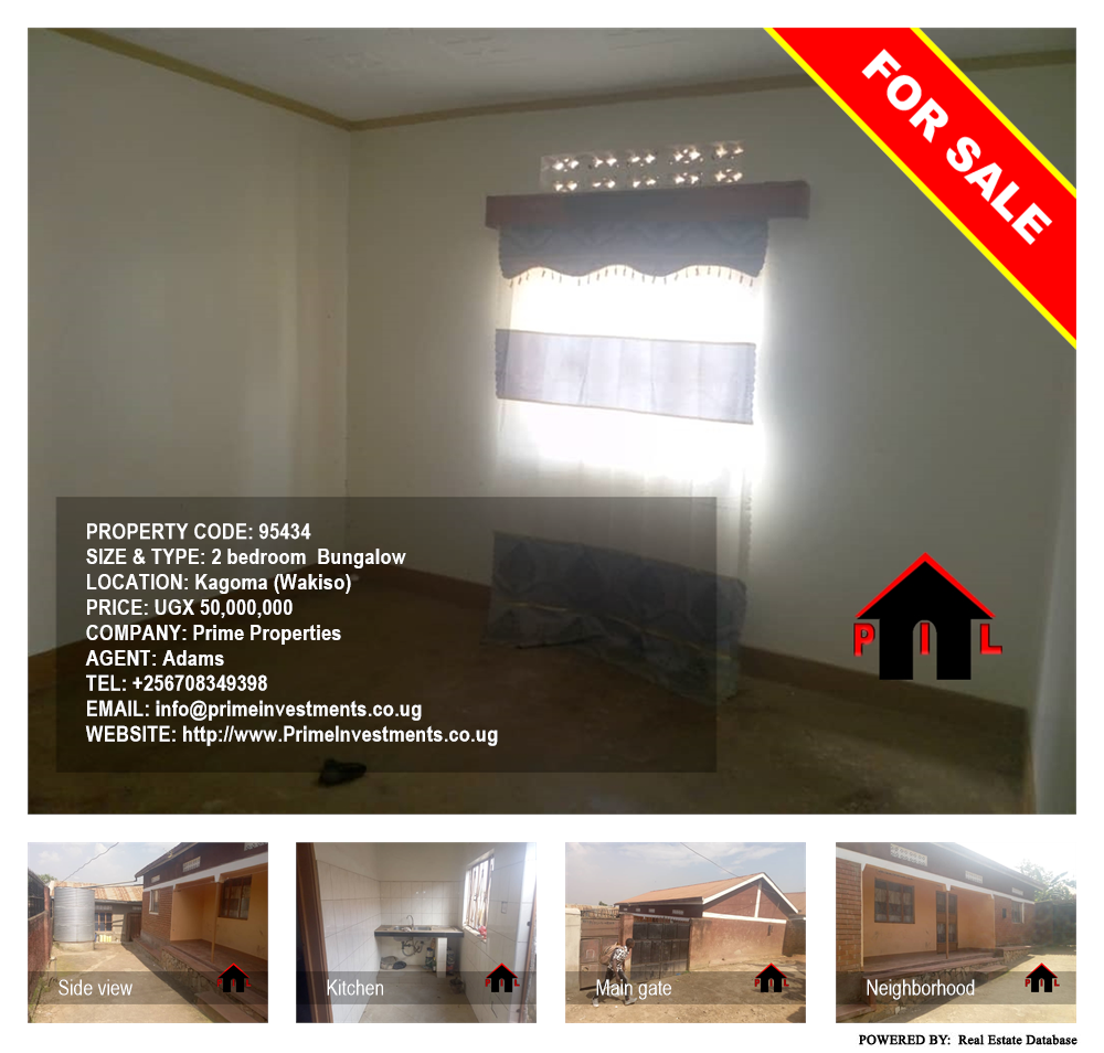 2 bedroom Bungalow  for sale in Kagoma Wakiso Uganda, code: 95434