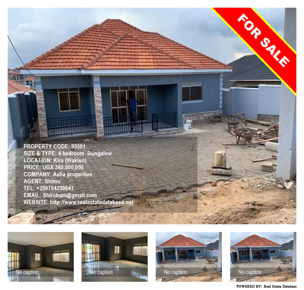 4 bedroom Bungalow  for sale in Kira Wakiso Uganda, code: 95501