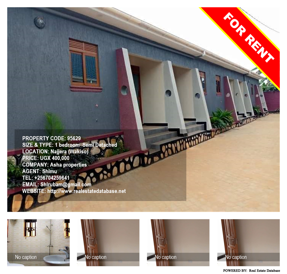 1 bedroom Semi Detached  for rent in Najjera Wakiso Uganda, code: 95629
