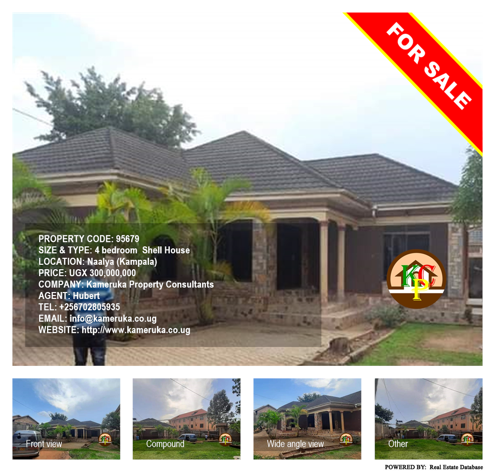 4 bedroom Shell House  for sale in Naalya Kampala Uganda, code: 95679