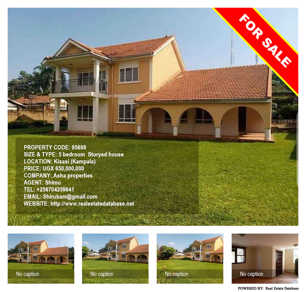 5 bedroom Storeyed house  for sale in Kisaasi Kampala Uganda, code: 95698