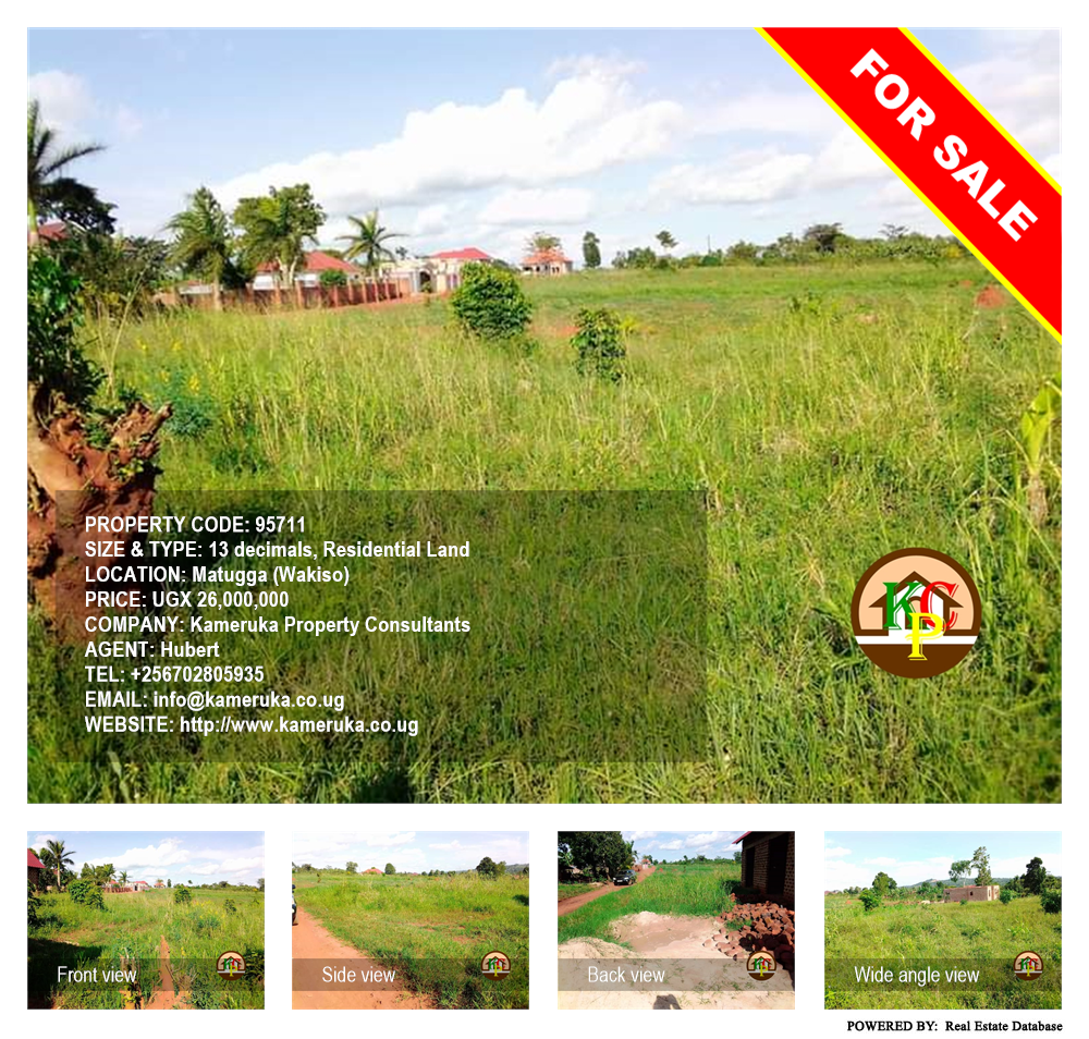 Residential Land  for sale in Matugga Wakiso Uganda, code: 95711