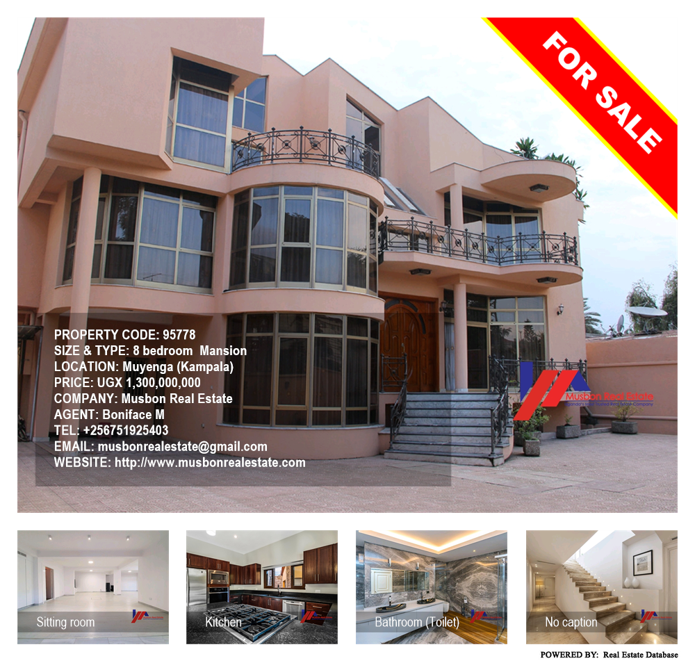8 bedroom Mansion  for sale in Muyenga Kampala Uganda, code: 95778
