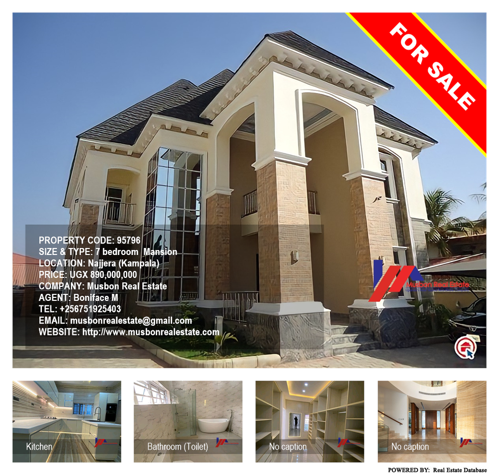 7 bedroom Mansion  for sale in Najjera Kampala Uganda, code: 95796