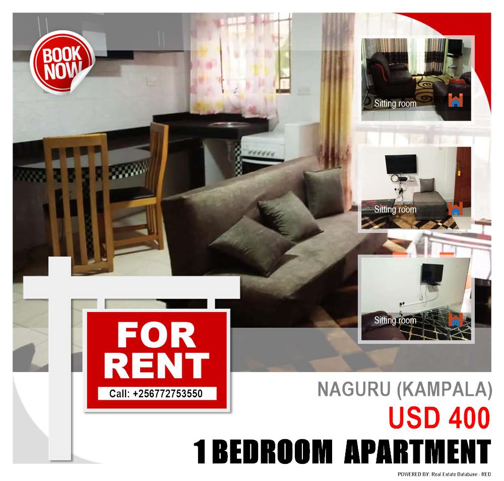1 bedroom Apartment  for rent in Naguru Kampala Uganda, code: 95813