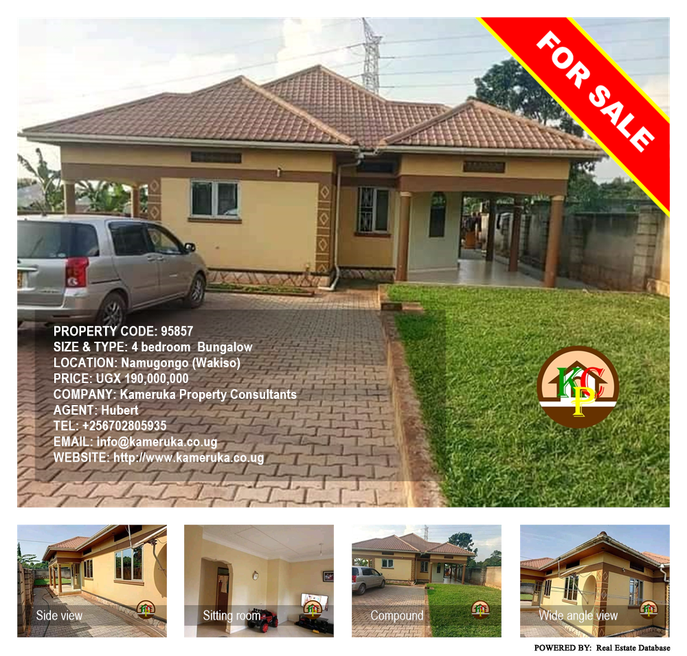 4 bedroom Bungalow  for sale in Namugongo Wakiso Uganda, code: 95857