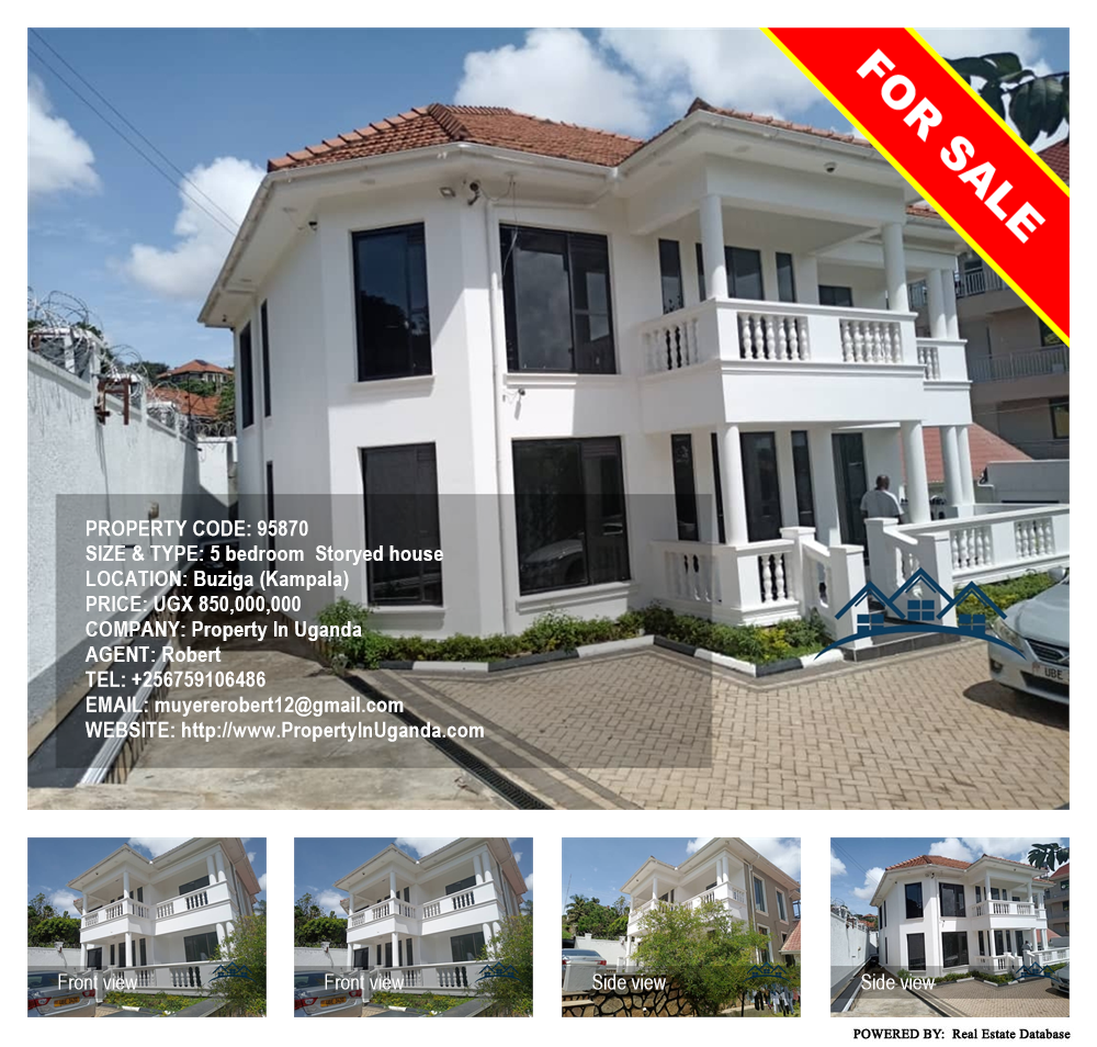 5 bedroom Storeyed house  for sale in Buziga Kampala Uganda, code: 95870