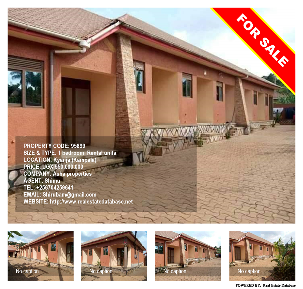 1 bedroom Rental units  for sale in Kyanja Kampala Uganda, code: 95899