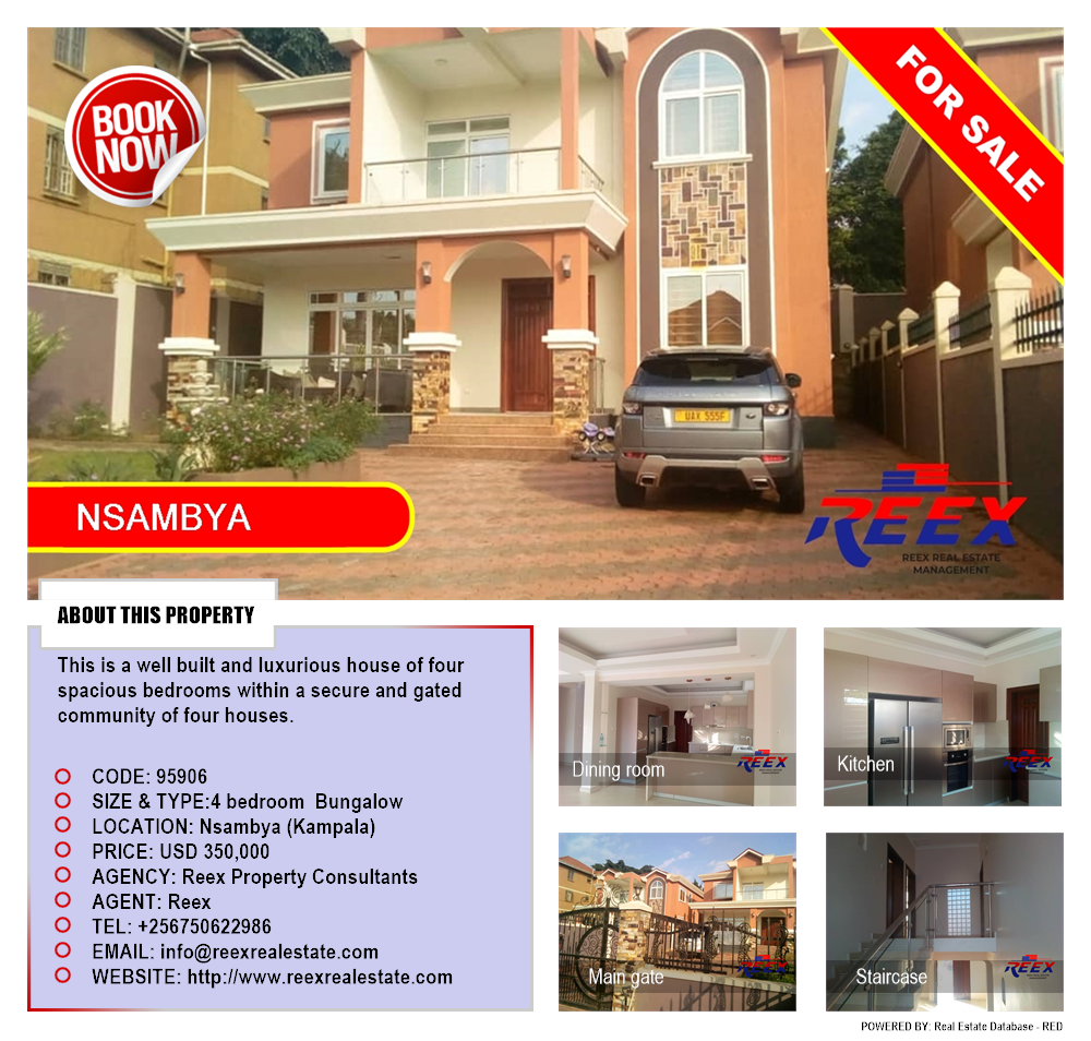 4 bedroom Bungalow  for sale in Nsambya Kampala Uganda, code: 95906