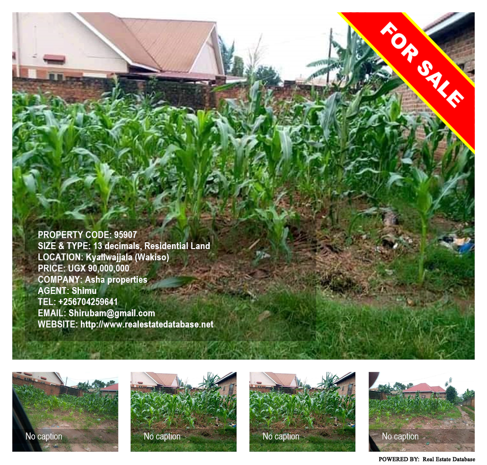Residential Land  for sale in Kyaliwajjala Wakiso Uganda, code: 95907