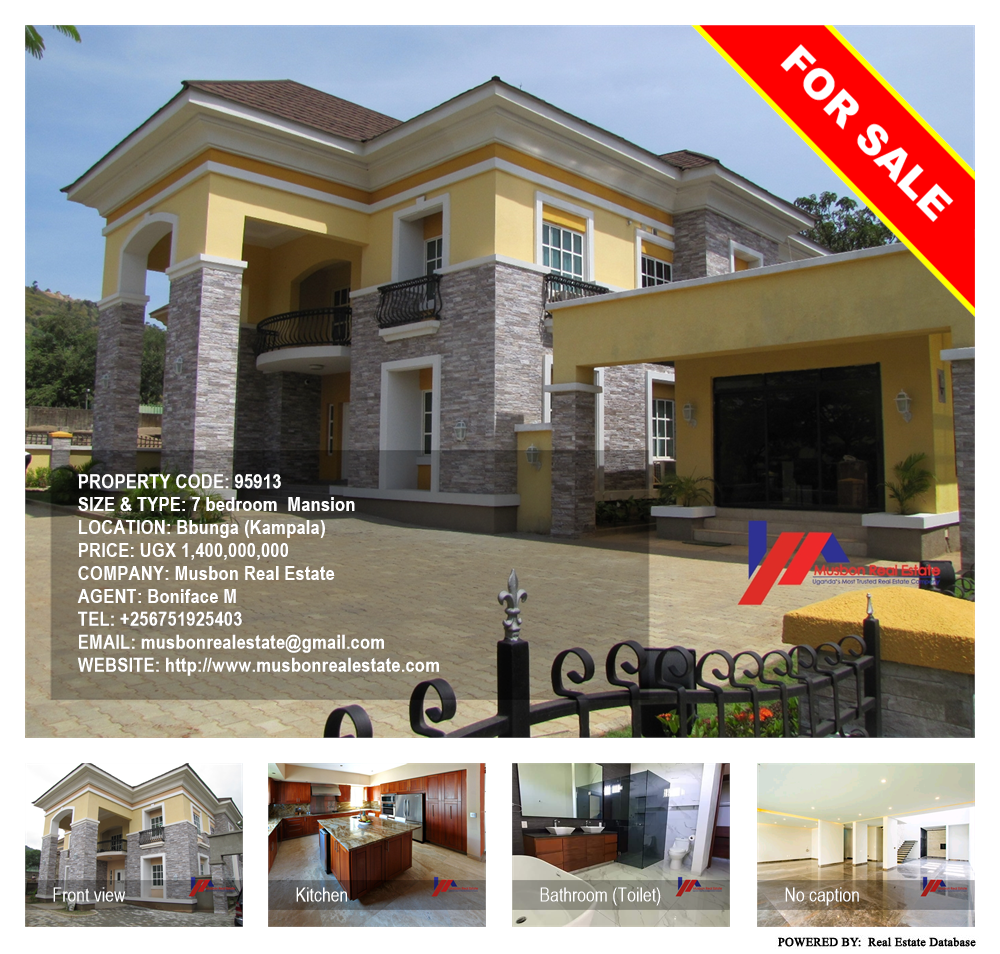 7 bedroom Mansion  for sale in Bbunga Kampala Uganda, code: 95913