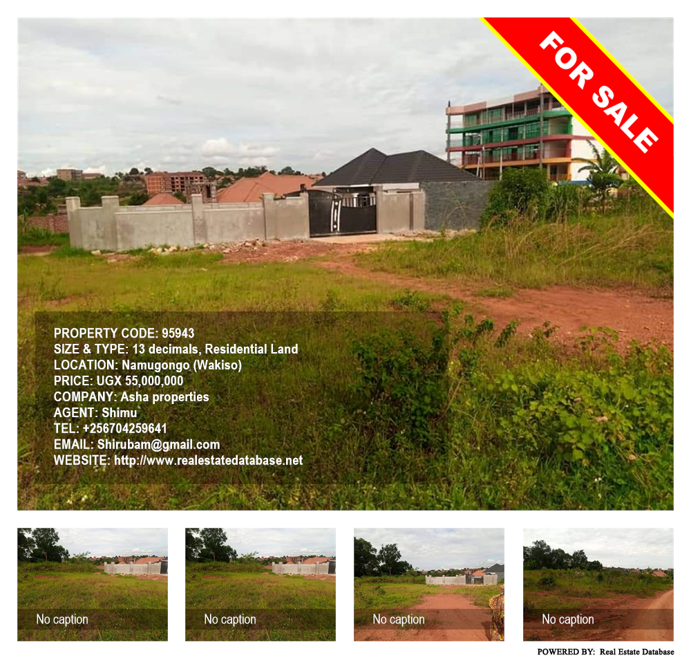 Residential Land  for sale in Namugongo Wakiso Uganda, code: 95943