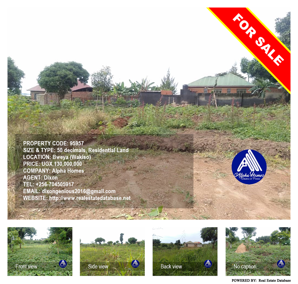 Residential Land  for sale in Bweya Wakiso Uganda, code: 95957