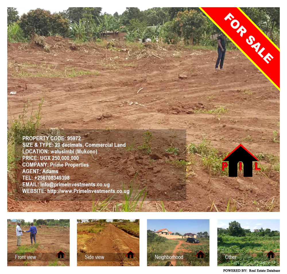 Commercial Land  for sale in Walusimbi Mukono Uganda, code: 95972