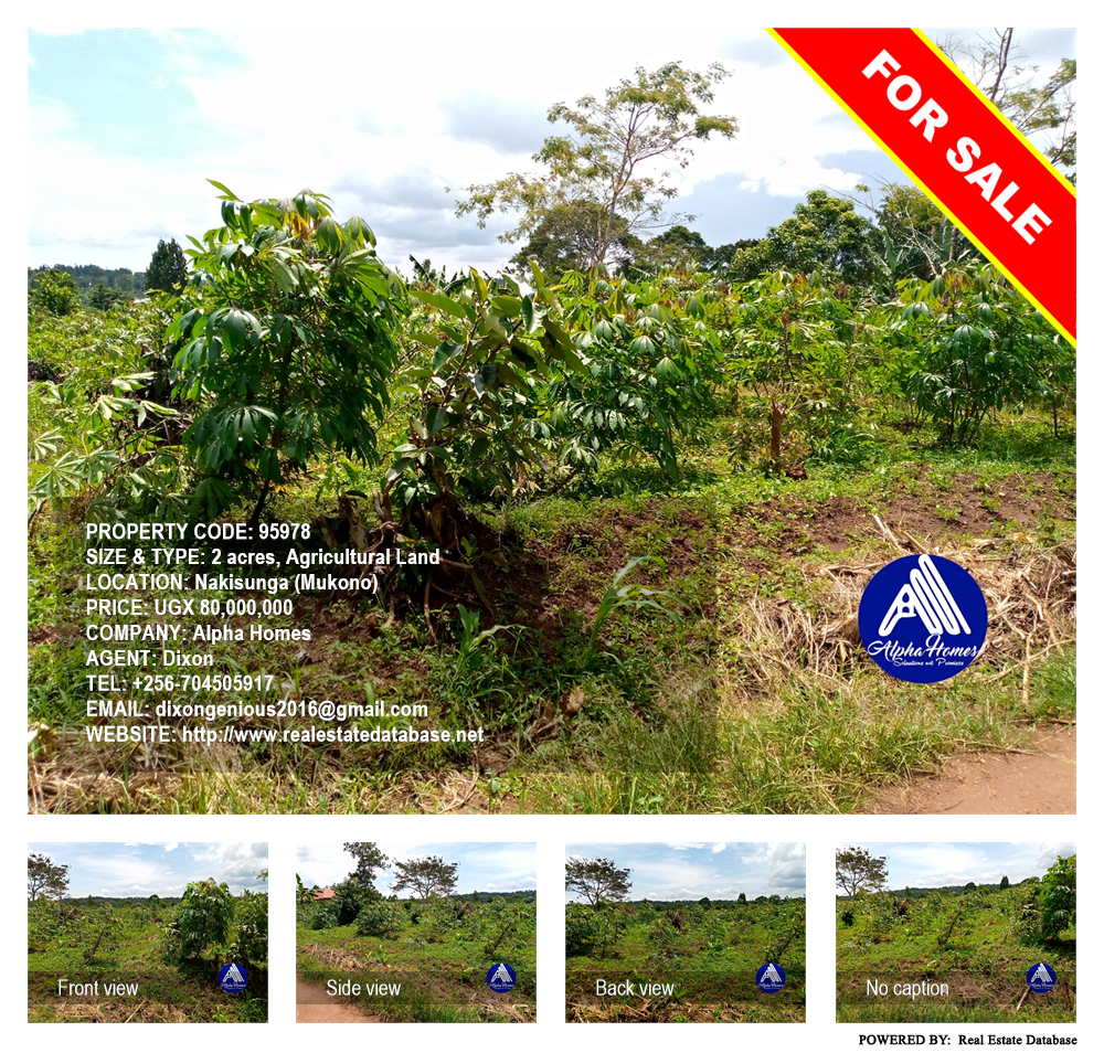Agricultural Land  for sale in Nakisunga Mukono Uganda, code: 95978