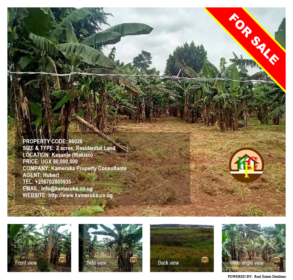 Residential Land  for sale in Kasanjje Wakiso Uganda, code: 96026