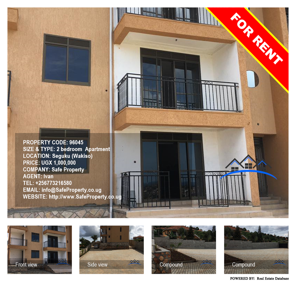 2 bedroom Apartment  for rent in Seguku Wakiso Uganda, code: 96045