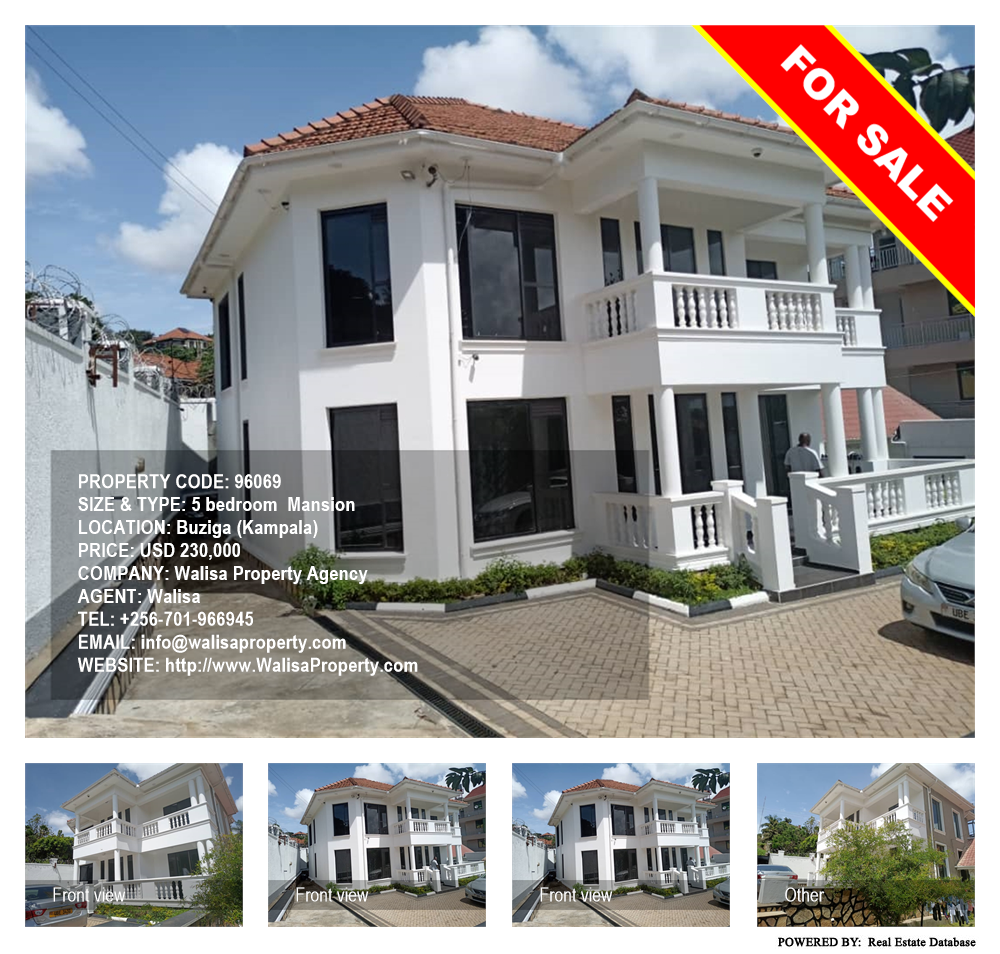 5 bedroom Mansion  for sale in Buziga Kampala Uganda, code: 96069
