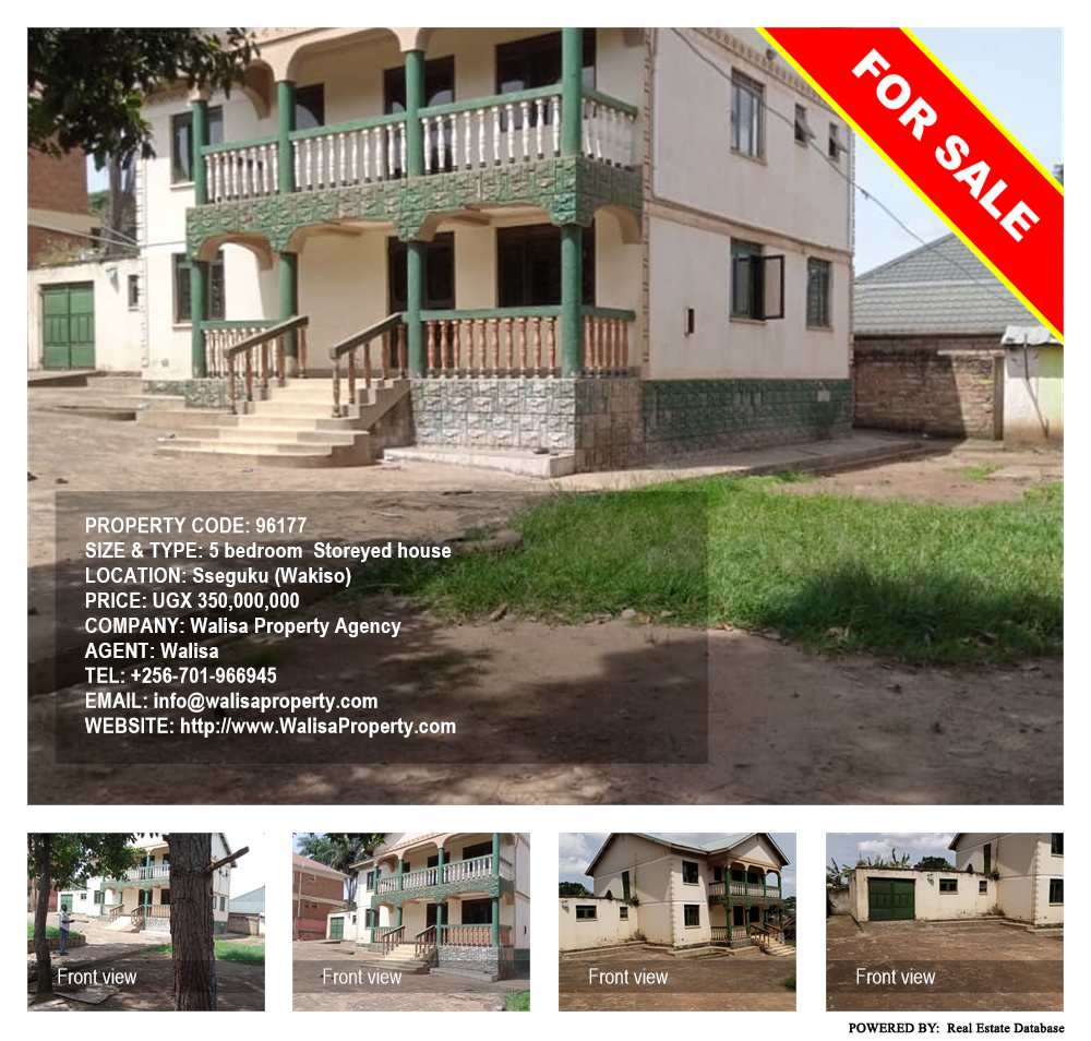 5 bedroom Storeyed house  for sale in Seguku Wakiso Uganda, code: 96177