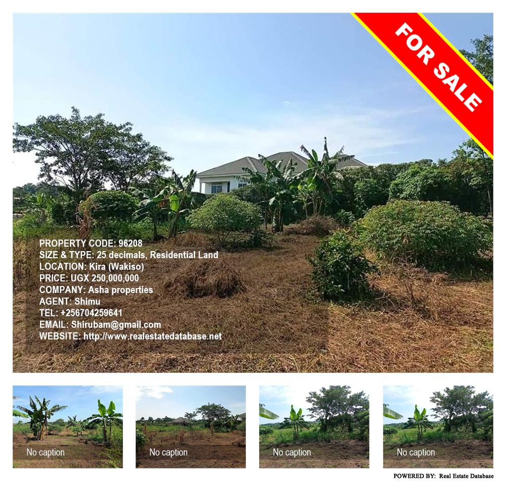 Residential Land  for sale in Kira Wakiso Uganda, code: 96208
