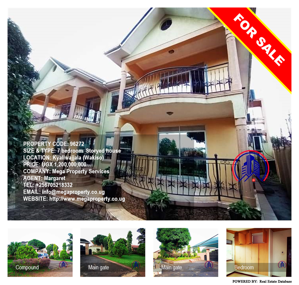 7 bedroom Storeyed house  for sale in Kyaliwajjala Wakiso Uganda, code: 96272