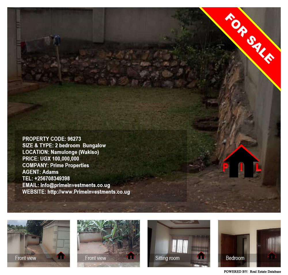 2 bedroom Bungalow  for sale in Namulonge Wakiso Uganda, code: 96273