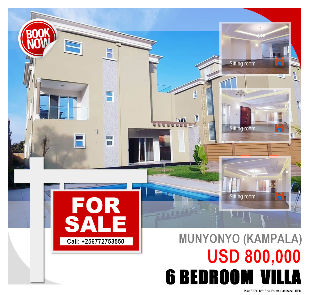 6 bedroom Villa  for sale in Munyonyo Kampala Uganda, code: 96293