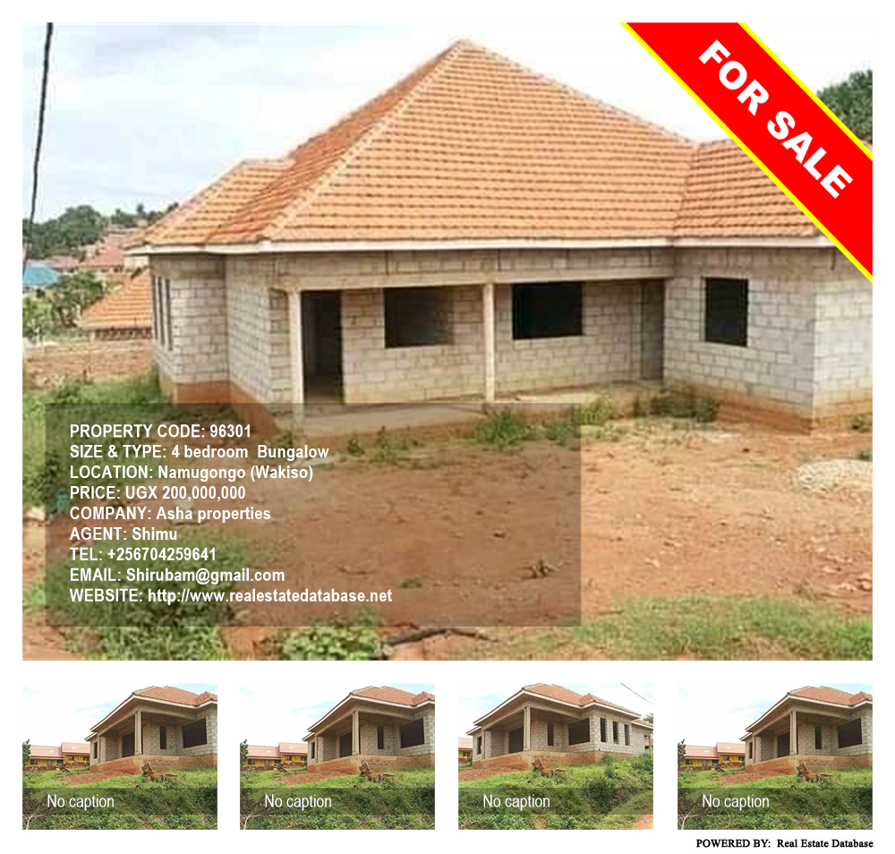 4 bedroom Bungalow  for sale in Namugongo Wakiso Uganda, code: 96301
