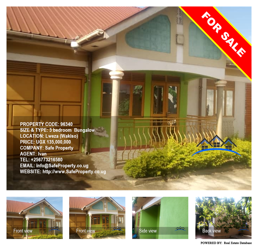 3 bedroom Bungalow  for sale in Lweza Wakiso Uganda, code: 96340