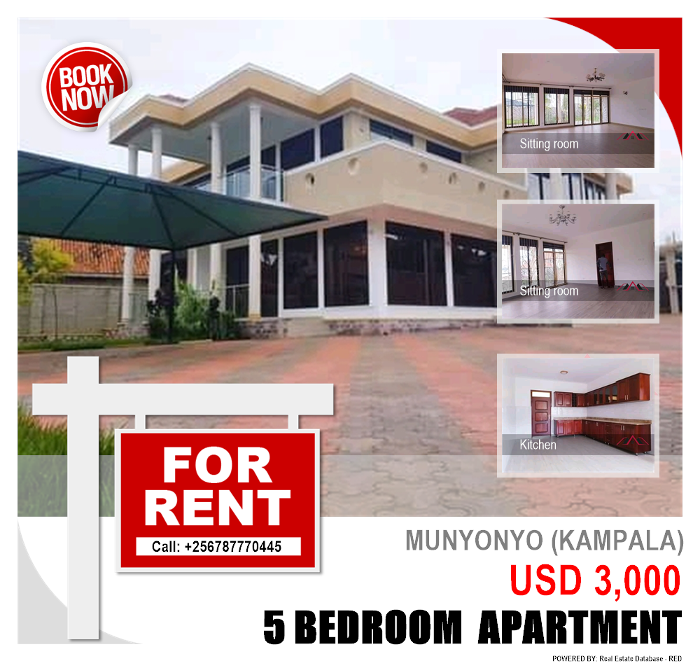 5 bedroom Apartment  for rent in Munyonyo Kampala Uganda, code: 96378