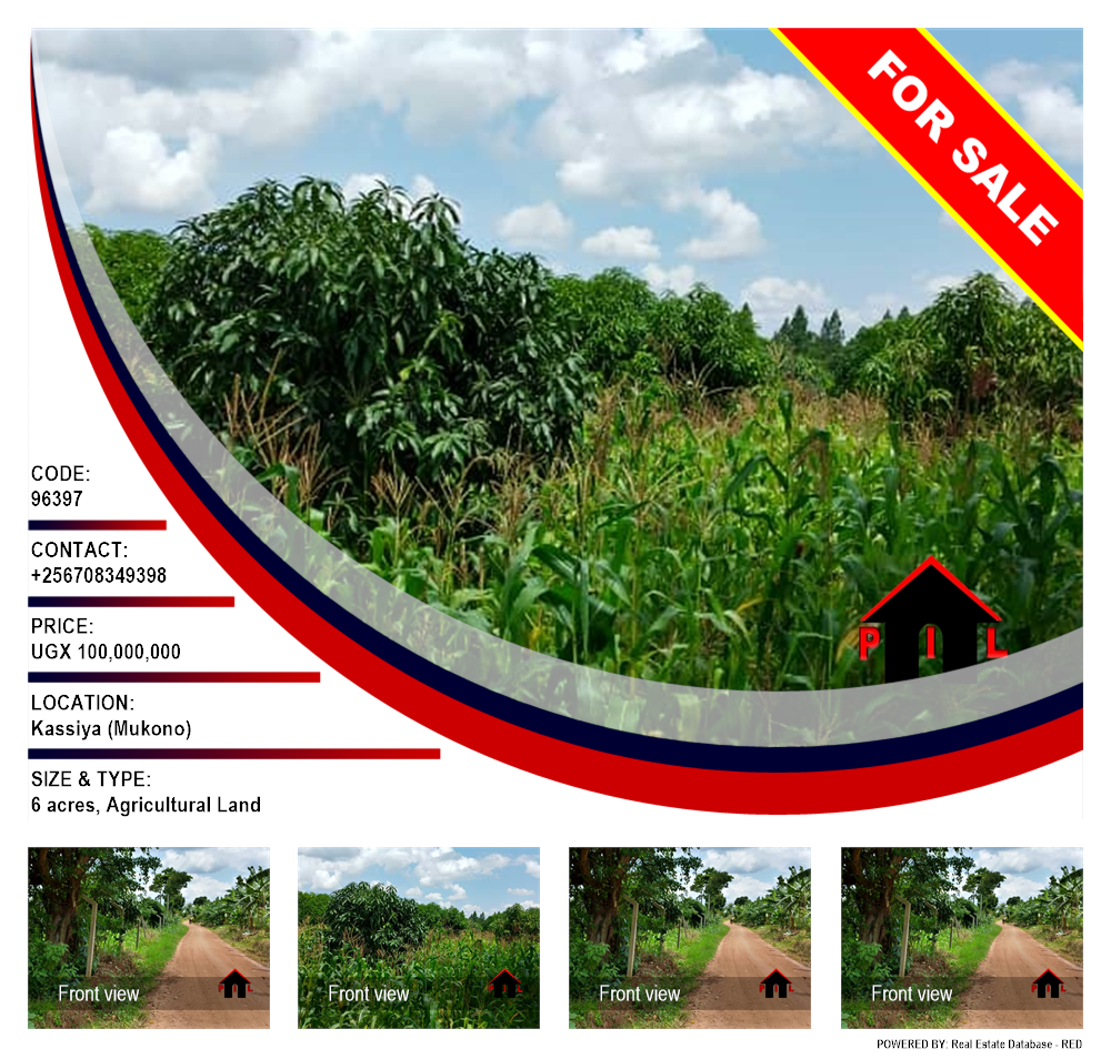 Agricultural Land  for sale in Kassiya Mukono Uganda, code: 96397