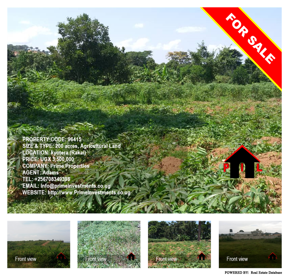 Agricultural Land  for sale in Kyotela Rakai Uganda, code: 96415