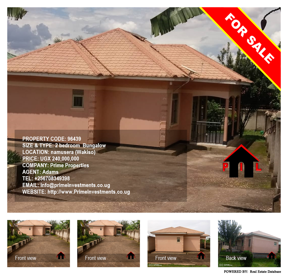 2 bedroom Bungalow  for sale in Namusela Wakiso Uganda, code: 96439