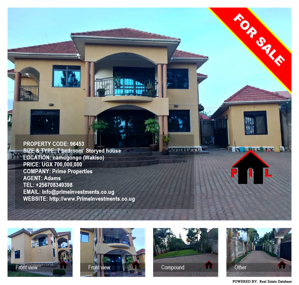 7 bedroom Storeyed house  for sale in Namugongo Wakiso Uganda, code: 96453