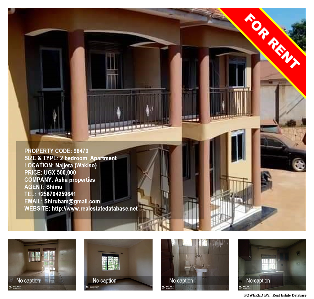 2 bedroom Apartment  for rent in Najjera Wakiso Uganda, code: 96470