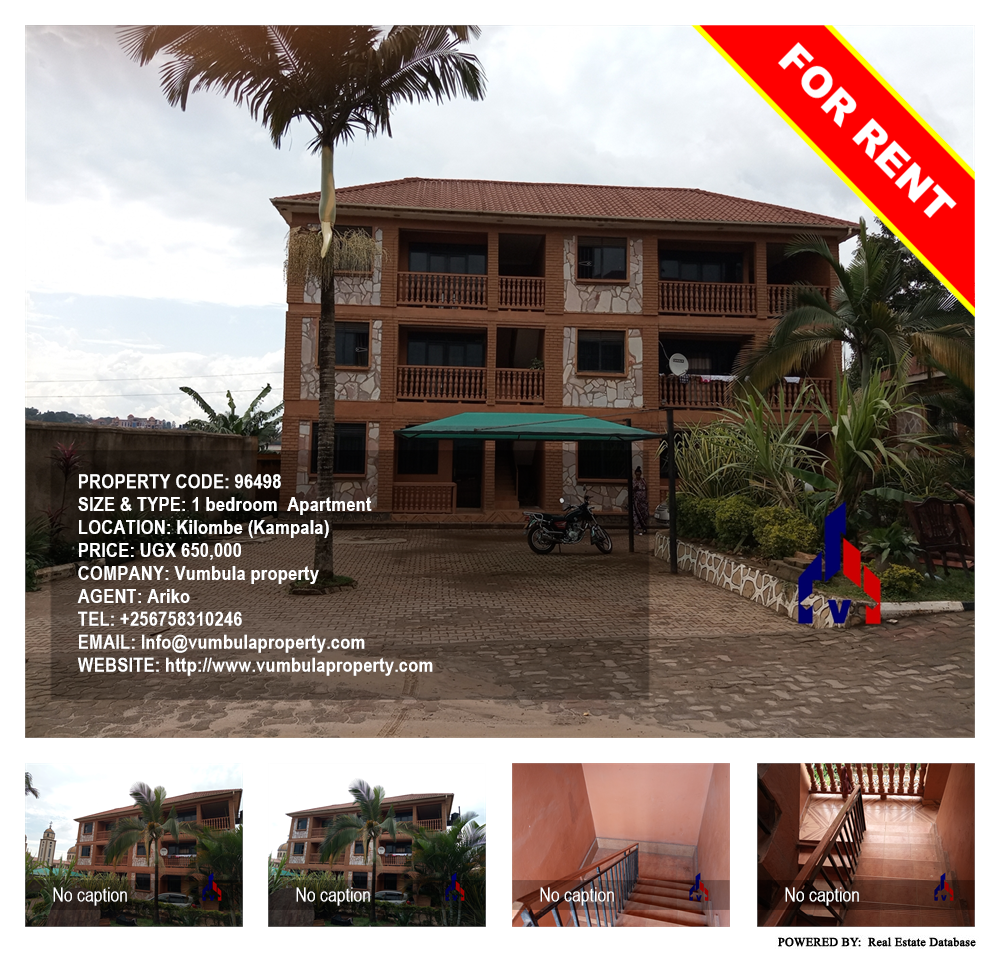 1 bedroom Apartment  for rent in Kilombe Kampala Uganda, code: 96498