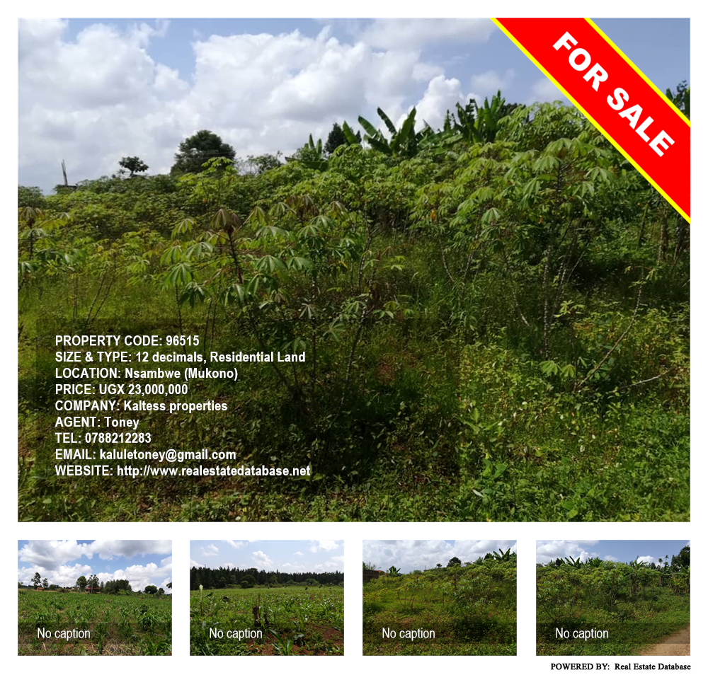 Residential Land  for sale in Nsambwe Mukono Uganda, code: 96515