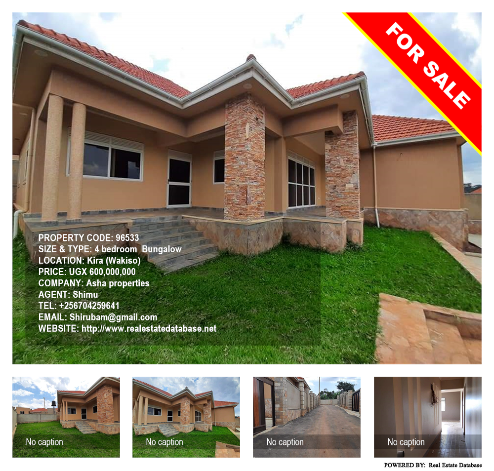 4 bedroom Bungalow  for sale in Kira Wakiso Uganda, code: 96533