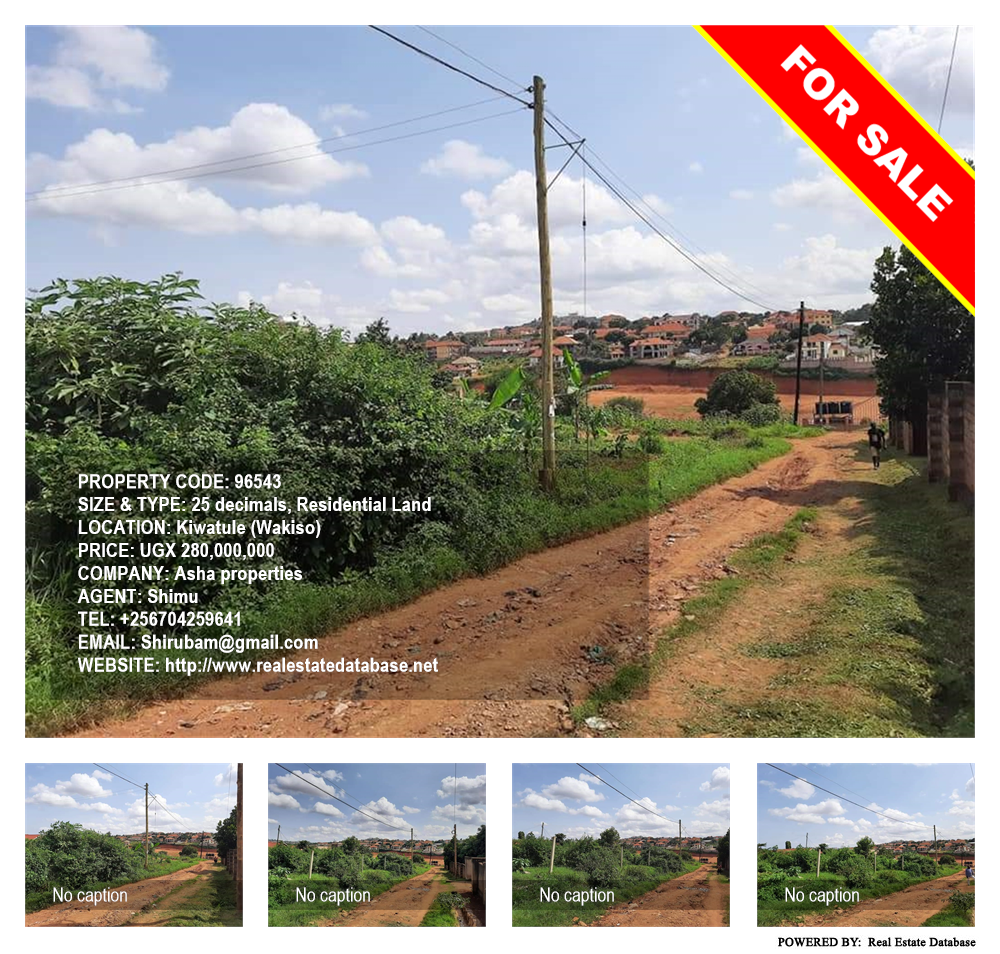 Residential Land  for sale in Kiwaatule Wakiso Uganda, code: 96543