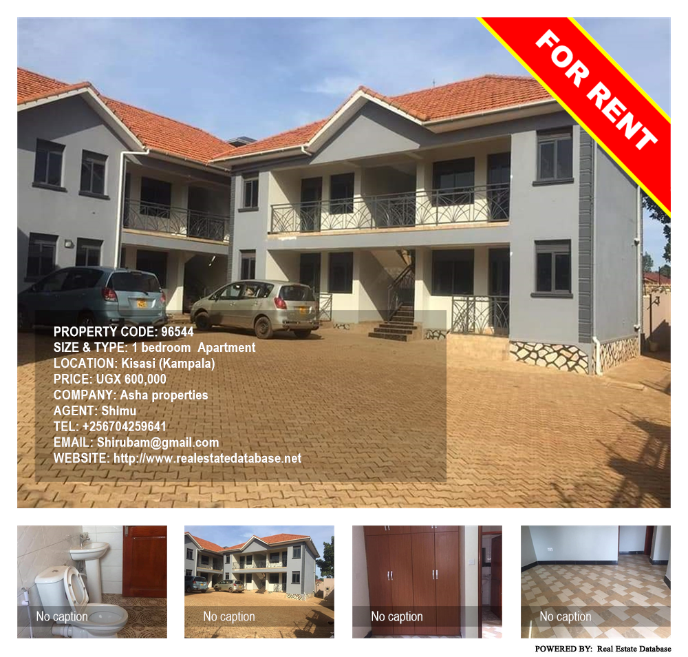 1 bedroom Apartment  for rent in Kisaasi Kampala Uganda, code: 96544