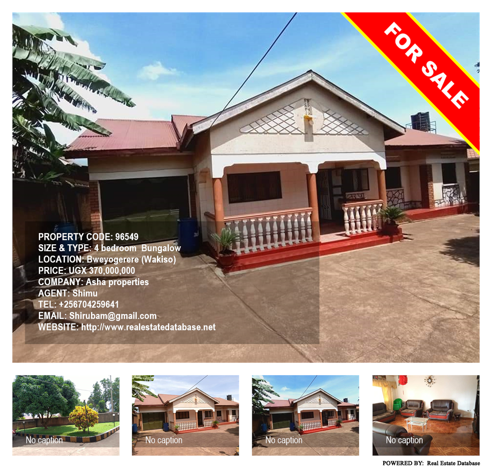 4 bedroom Bungalow  for sale in Bweyogerere Wakiso Uganda, code: 96549